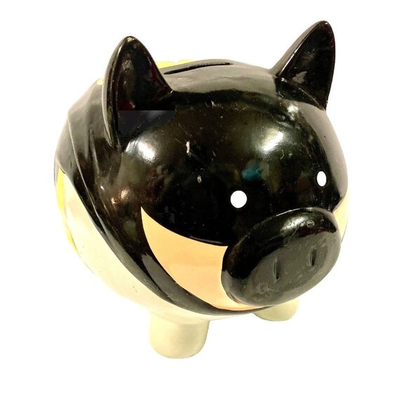 Batman DC Comics Ceramic Coin Piggy Bank F.A.B. Starpoint Pig Novelty - Picture 1 of 10